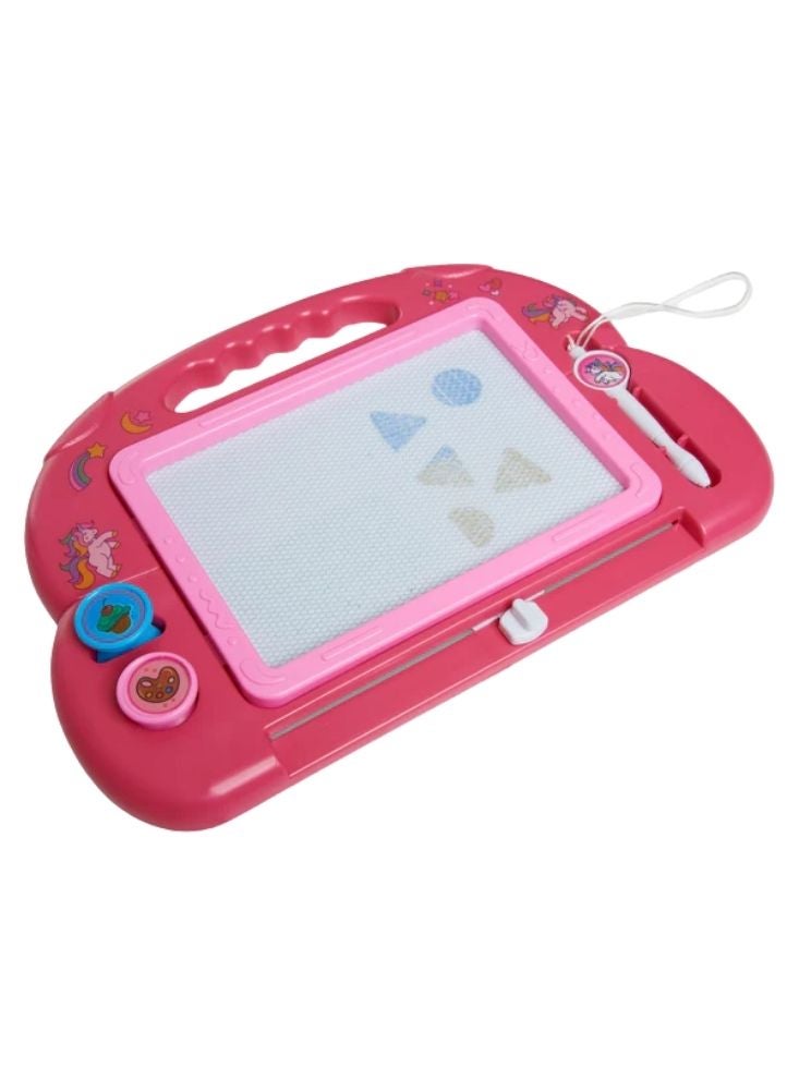 Premium Unicorn-Themed Kids Magnetic Drawing Board with Stylus Reusable Sketch Tablet - Image 2